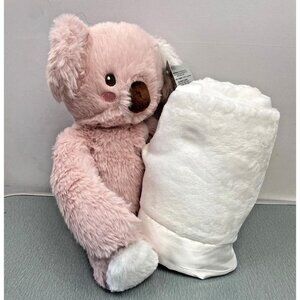Baby Moon And Stars Walgreens Exclusive Pink Koala Plush Satin Trim Blanket Set